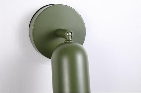Searchlight 23350GR - aplică de perete LED CONE, reîncărcabilă și reglabilă, 1,5W/5V, verde