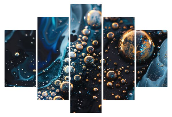 Tablou - Picături de cerneală (150x105 cm)