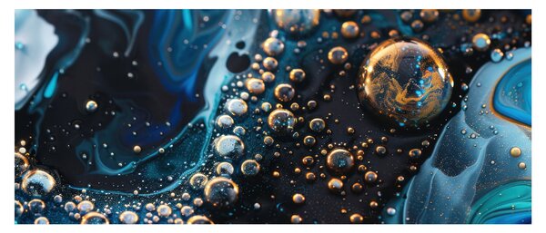 Tablou - Picături de cerneală (120x50 cm)