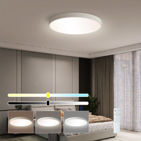 Plafonieră LED dimabilă BRILAGI POOL SMART LED/60W/230V 3000-6000K 50 cm + telecomandă