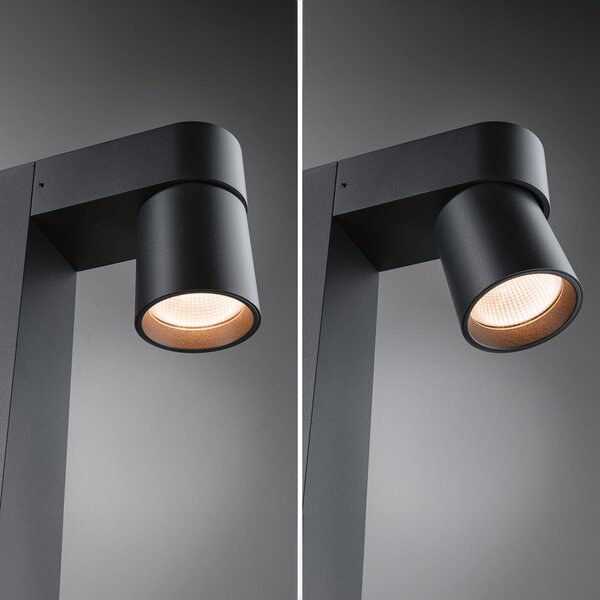 Lampă de Exterior Paulmann, Kimu, Negru, Aluminiu, Modern