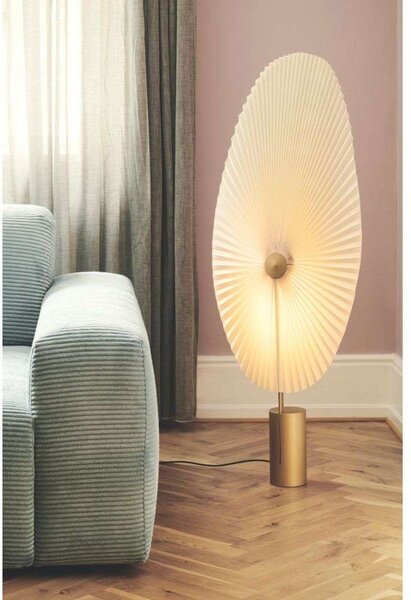 Lampadar GEJST, Liris, reglabil, Auriu / Alamă, Camera de zi, Metal, Design