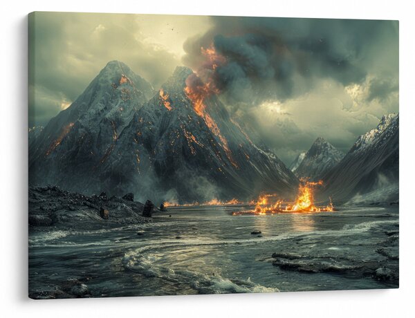 Tablou - Erupție vulcanică (70x50 cm)