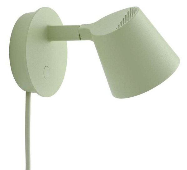 Lampă de perete Muuto, reglabil, Verde, Camera de zi, Aluminiu