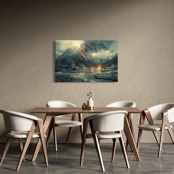 Tablou - Erupție vulcanică (90x60 cm)