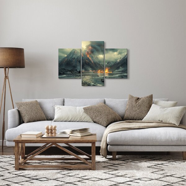 Tablou - Erupție vulcanică (90x60 cm)