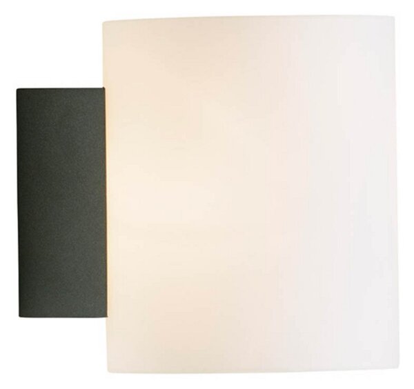 Evoke Aplică de Perete IP44 Small Anthracite/Opal - Herstal