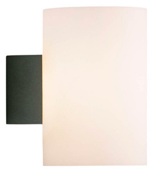 Evoke Aplică de Perete IP44 Large Anthracite/Opal - Herstal