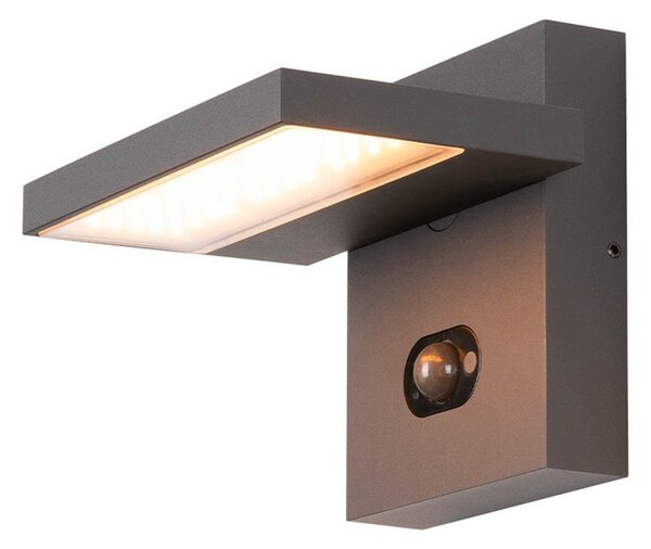 Lampă de exterior Abridor, IP65, negru cu senzor