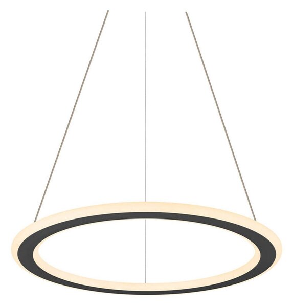 One Flat Lustră Pendul Singur 2700/3000K Black - SLV