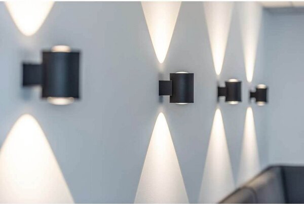 Lampă de perete SLV, Negru, Camera de zi, Aluminiu