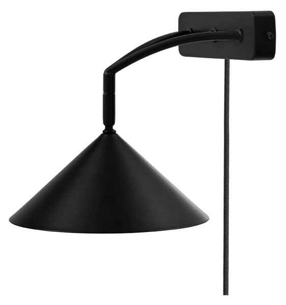 Lampă de perete Globen Lighting, Negru, dormitor, Metal