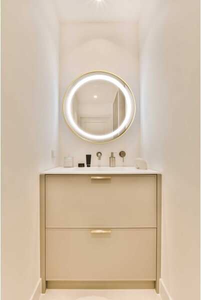Oglindă LED retroiluminată pentru baie Zuma Line D251801 24W/230V 3000/4000/6000K IP44 auriu