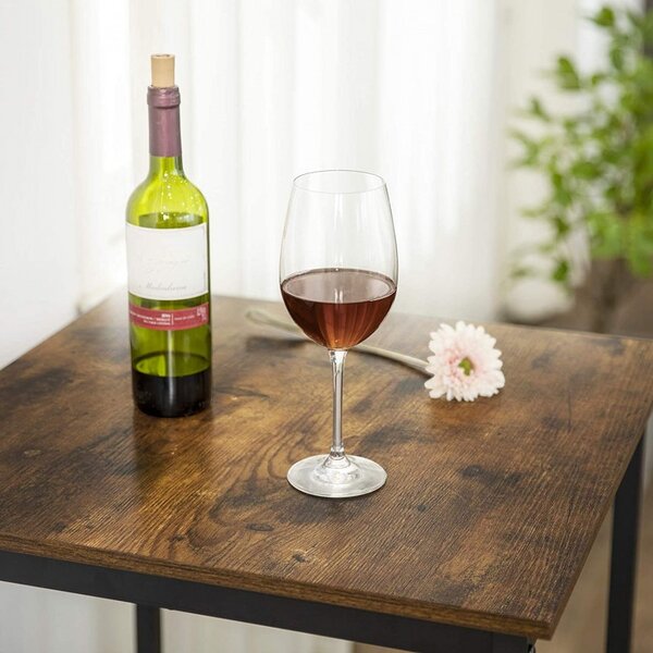 Masa Model Rosemary, 60x60x90 cm, Maro Rustic/Negru