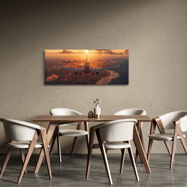 Tablou - Avion de transport (120x50 cm)