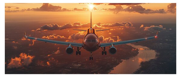 Tablou - Avion de transport (120x50 cm)