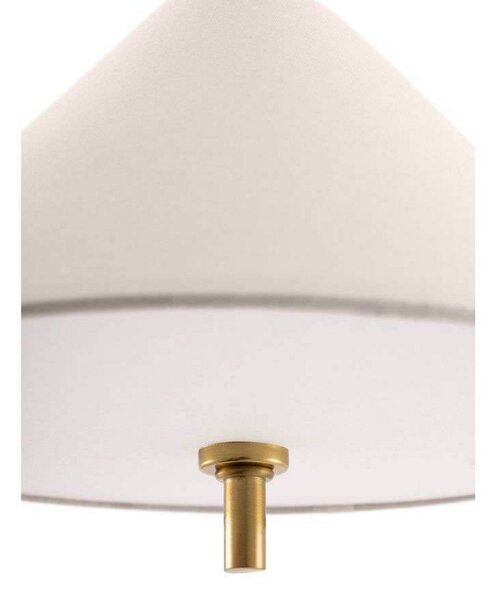 Lustră Pendul Globen Lighting, IRIS, reglabil, Bej, Camera de zi, Țesătură / Textil, Vintage