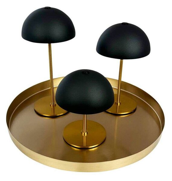 Lampă de masă Dyberg Larsen, Along, reglabil, Auriu / Alamă, Camera de zi, Metal, Scandinavă