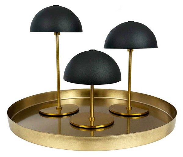 Lampă de masă Dyberg Larsen, Along, reglabil, Auriu / Alamă, Camera de zi, Metal, Scandinavă