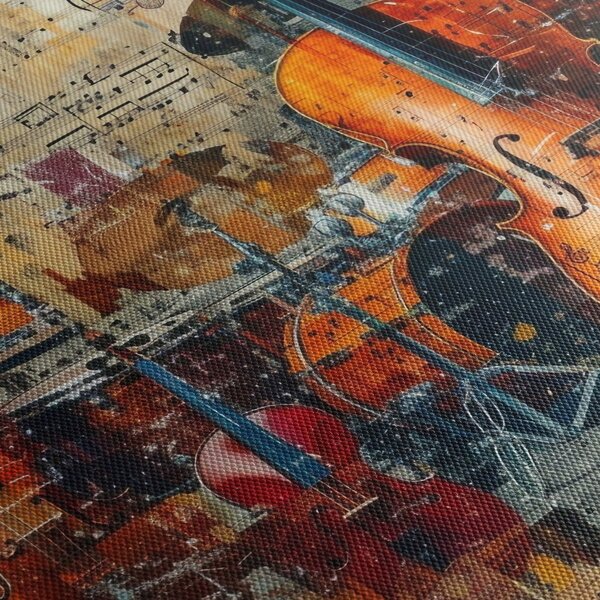 Tablou - Instrumente muzicale (90x60 cm)