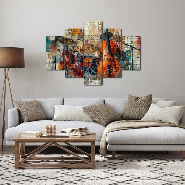 Tablou - Instrumente muzicale (150x105 cm)