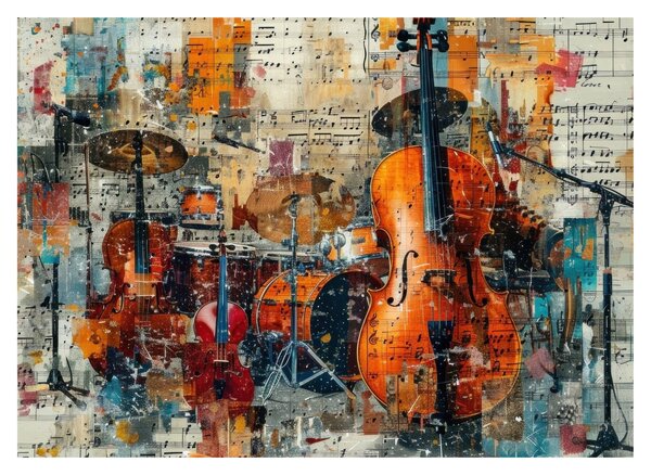 Tablou - Instrumente muzicale (70x50 cm)