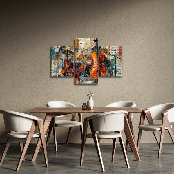 Tablou - Instrumente muzicale (90x60 cm)