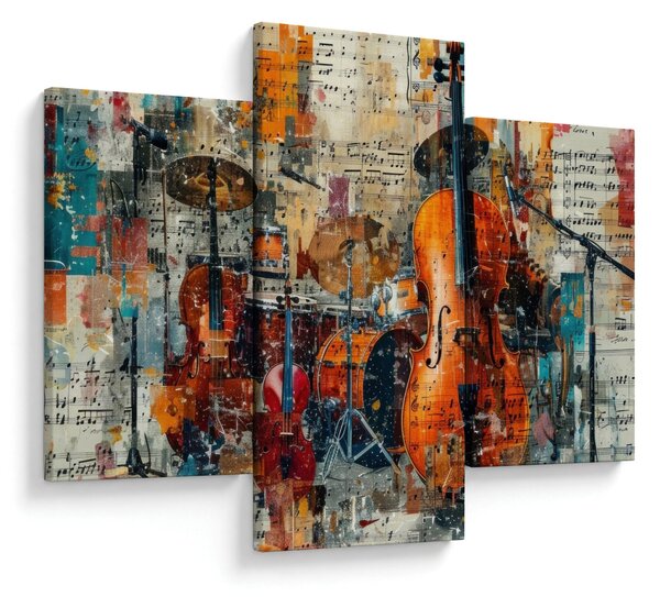 Tablou - Instrumente muzicale (90x60 cm)