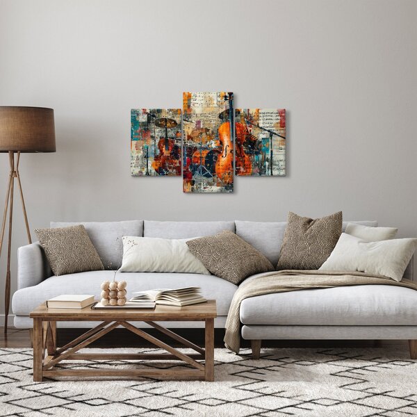Tablou - Instrumente muzicale (90x60 cm)