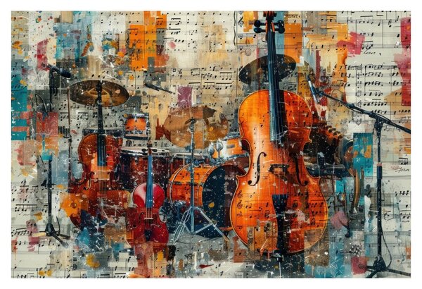 Tablou - Instrumente muzicale (90x60 cm)