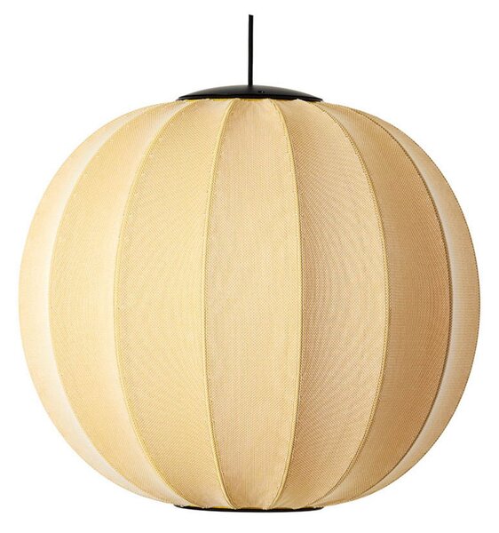 Lustră Pendul Made By Hand, Galben, dormitor, Țesătură / Textil