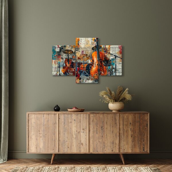 Tablou - Instrumente muzicale (90x60 cm)