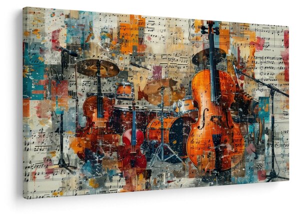 Tablou - Instrumente muzicale (90x60 cm)