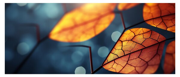 Tablou - Textura frunzelor (120x50 cm)