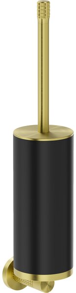 Mexen Triv, perie de toaletă suspendată, negru/auriu periat, 430x85mm, 70A33071-55B