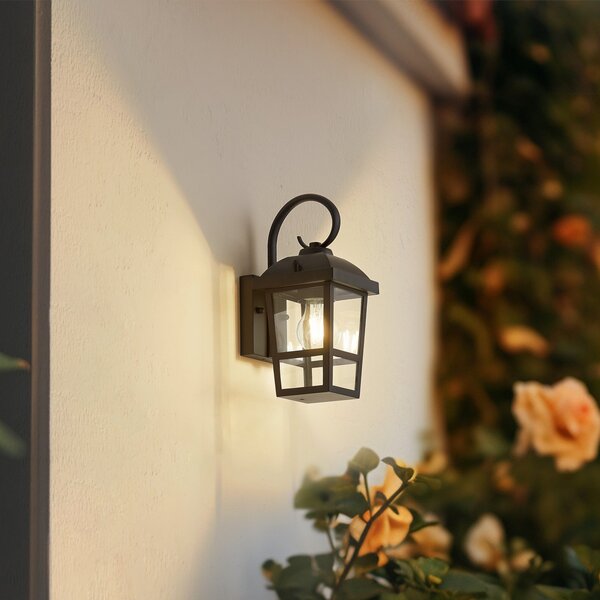 Lampă de Exterior Lindby, Eloane, reglabil, Negru, Balcon, Oțel inoxidabil, Modern