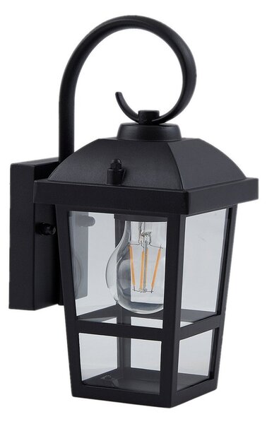 Lampă de Exterior Lindby, Eloane, reglabil, Negru, Balcon, Oțel inoxidabil, Modern