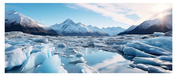 Tablou - Formațiuni glaciare (120x50 cm)