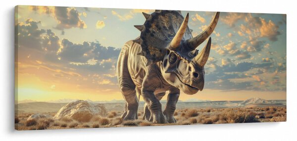 Tablou - Triceratops (120x50 cm)
