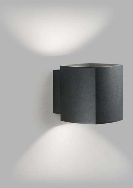 Lampă de perete LIGHT-POINT, reglabil, Negru, Terasă, Aluminiu