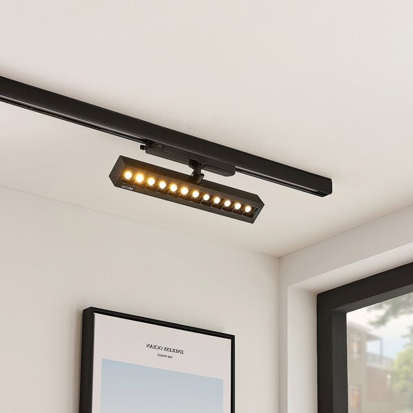 Arcchio Millay LED track spotlight negru 3000K, Negru, Studiu / Birou, Metal, Modern