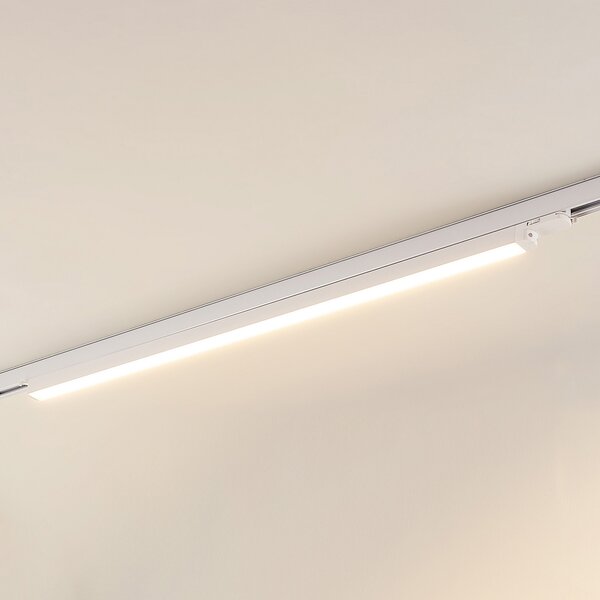 Arcchio LED-Schienenleuchte Harlow, alb, 109 cm, 3.000 K, Alb, Studiu / Birou, Aluminiu, Modern