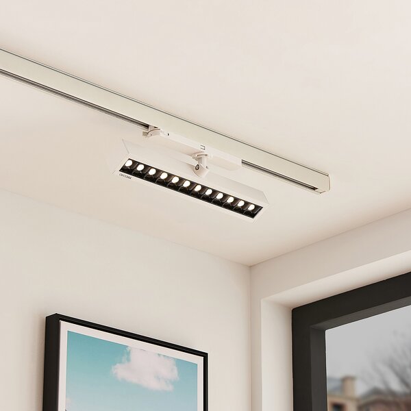 Arcchio Millay LED reflector cu șină alb 3000K, Alb, Studiu / Birou, Metal, Modern