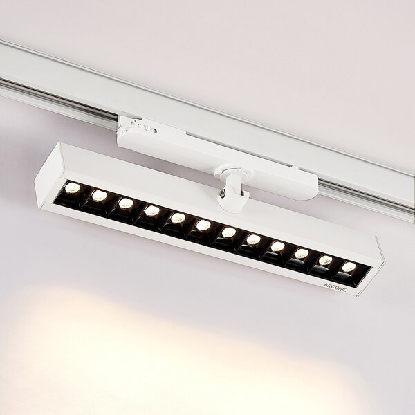 Arcchio Millay LED reflector cu șină alb 3000K, Alb, Studiu / Birou, Metal, Modern