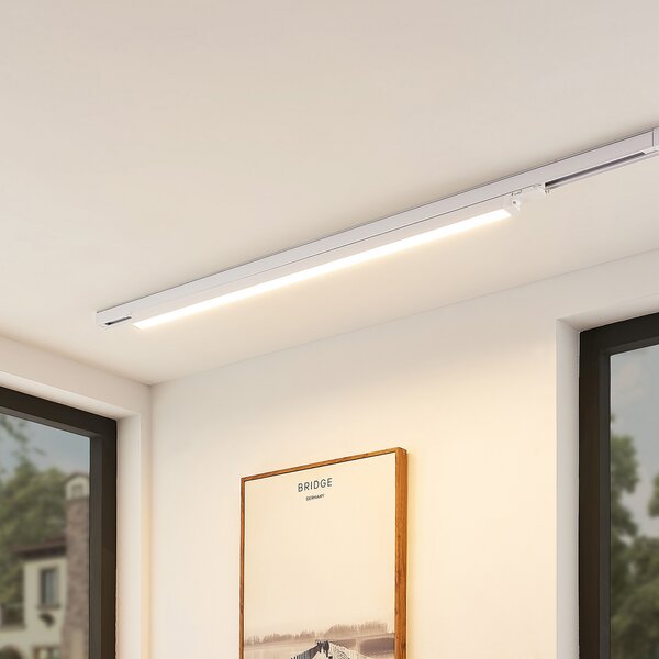 Arcchio LED-Schienenleuchte Harlow, alb, 109 cm, 3.000 K, Alb, Studiu / Birou, Aluminiu, Modern