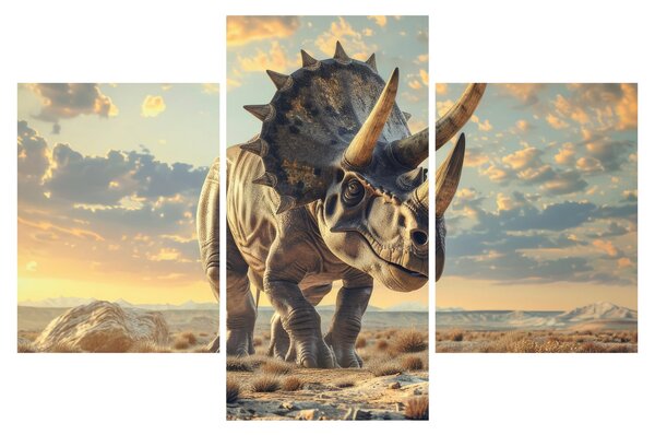 Tablou - Triceratops (90x60 cm)