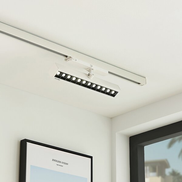 Arcchio Millay LED reflector cu șină alb 4000K, Alb, Studiu / Birou, Metal, Modern