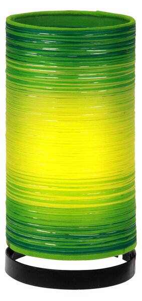 Woru Julie lampă de masă înfășurată cu fire, verde, Verde, Camera de zi / sufragerie, Țesătură / Textil, Design