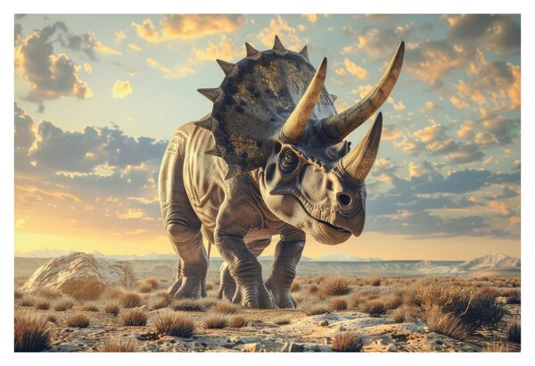Tablou - Triceratops (90x60 cm)