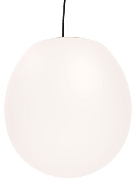 Wever & Ducré Lighting WEVER DUCRÉ Dro 3.0 Lampă suspendată 29cm negru/alb, reglabil, Alb, Camera de zi / sufragerie, Sticlă, Modern, glob